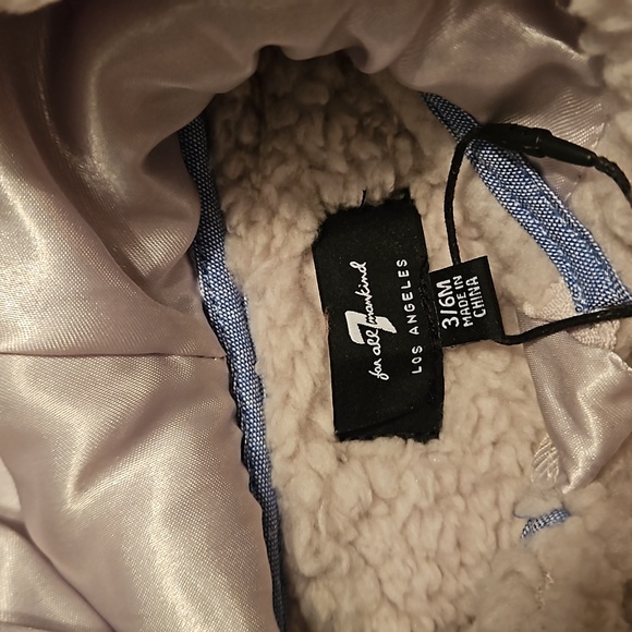 NWT 7 For All Mankind Faux Shearling Coverall - Picture 7 of 8